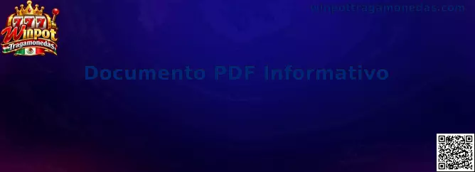 Guía visual del Documento PDF Informativo de Winpot Tragamonedas