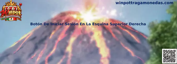 Referencia visual para identificar el botón de iniciar sesión en la parte superior de una interfaz de Winpot Tragamonedas