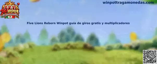 Imagen ilustrativa de Five Lions Reborn, tragamonedas con símbolos especiales, giros gratis y multiplicadores